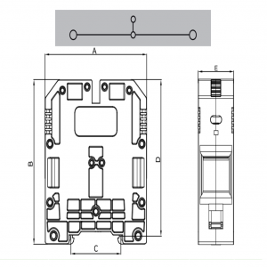 MRK 120mm² Screw Connection Rail Terminal Block - Mã sản phẩm: Onka-1102