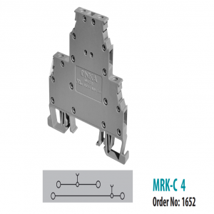 MRK 4 mm² Cầu đấu dây 2 tầng dạng vặn vít - Product Code: Onka-1652