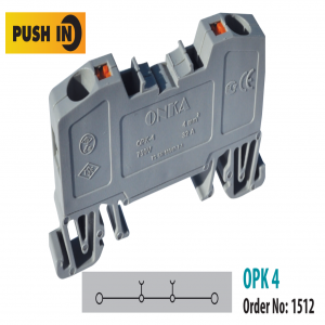 OPK 4mm² PUSH-IN RAIL TERMINAL BLOCK (Mã sản phẩm: Onka-1512)