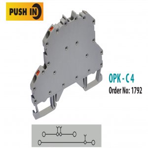 OPK-C 4mm² Cầu đấu dây 2 tầng dạng cắm, Product code: Onka-1792